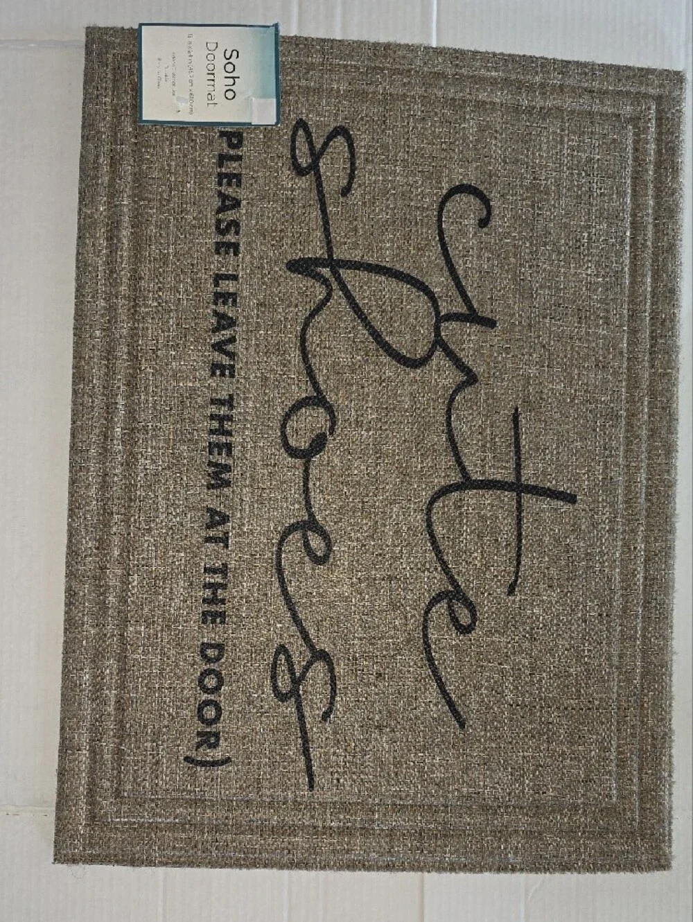 Soho Brown & Black 'Cute Shoes' Entryway Mat